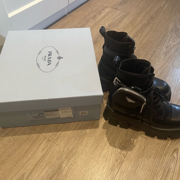 Authentic Prada combat boots - Picture 2 of 3